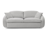 3er Sofa BOBOCHIC CEZANNE Stoff hellgrau