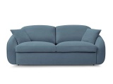 undefined, 3er Sofa BOBOCHIC CEZANNE Stoff hellblau