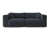 3er Sofa BOBOCHIC EZECHIEL Stoff dunkelblau