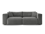 3er Sofa BOBOCHIC EZECHIEL Stoff dunkelgrau