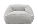 Hocker BOBOCHIC LILIBET 125x125x77cm stoff hellgrau