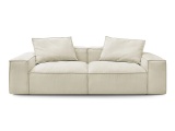 3er Sofa BOBOCHIC BOHEME Cord-Stoff beige