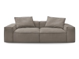3er Sofa BOBOCHIC BOHEME Cord-Stoff taupe