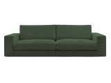 3er Sofa BOBOCHIC LEONARD Stoff mit Textur dunkelgrün