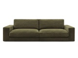 3er Sofa BOBOCHIC LEONARD Stoff mit Textur grün