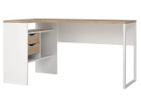 undefined, Eckschreibtisch YASMINE 81x145.1x76.8cm weiss