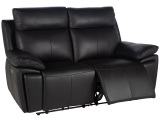 undefined, 2er Sofa EDER Echtleder schwarz