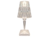 undefined, USB-aufladbare Lampe TIFFANY 26.5cm durchsichtig