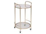 Beistelltisch ENZA ATMOSPHERA 40x40x75cm gold