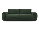 3er Sofa BOBOCHIC LUCIEN Cord-Stoff grün