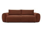3er Sofa BOBOCHIC LUCIEN Cord-Stoff orange