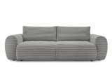 3er Sofa BOBOCHIC LUCIEN Cord-Stoff dunkelgrau