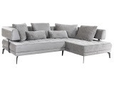 Ecksofa GIOTTO Stoff grau