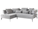 Ecksofa GIOTTO Stoff grau