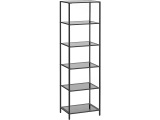 Regal CRYSTAL VASAGLE 30x40x177.3cm schwarz
