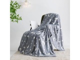 Decke MOON 150x200cm grau anthrazit bedruckt