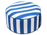 Gartenhocker STRIPES 22x23x25cm polyester blau