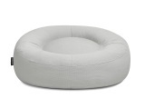 Gartenhocker BOBOCHIC ELOANE Stoff Hellgrau