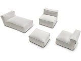 Garten-Set BOBOCHIC BIARRITZ Stoff chiniert beige