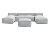 Garten-Set BOBOCHIC BIARRITZ Stoff chiniert grau