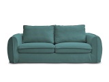 3er Sofa BOBOCHIC ARCHIMEDE Stoff hellblau