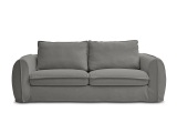 3er Sofa BOBOCHIC ARCHIMEDE Stoff dunkelgrau