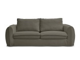 3er Sofa BOBOCHIC ARCHIMEDE Stoff taupe