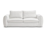 3er Sofa BOBOCHIC ARCHIMEDE Stoff weiss
