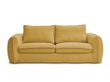3er Sofa BOBOCHIC ARCHIMEDE Stoff gelb