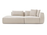 3er Sofa BOBOCHIC LEOPOLD Stoff chiniert beige