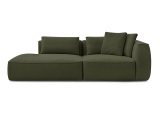 3er Sofa BOBOCHIC LEOPOLD Stoff chiniert dunkelgrün