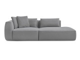 3er Sofa BOBOCHIC LEOPOLD Stoff chiniert hellgrau