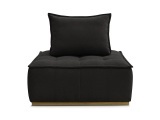 Modulare Sessel für Sofa BOBOCHIC ELISA Stoff mit Textur schwarz