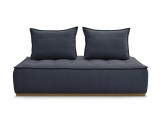 Modulare Sessel für Sofa BOBOCHIC ELISA Stoff mit Textur dunkelblau