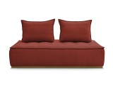 Modulare Sessel für Sofa BOBOCHIC ELISA Stoff mit Textur orange