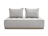 Modulare Sessel für Sofa BOBOCHIC ELISA Stoff mit Textur hellgrau