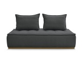 Modulare Sessel für Sofa BOBOCHIC ELISA Stoff mit Textur dunkelgrau