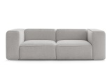2er Sofa BOBOCHIC ZEPHYR Stoff mit Textur hellgrau