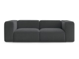 2er Sofa BOBOCHIC ZEPHYR Stoff mit Textur dunkelgrau