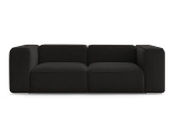 2er Sofa BOBOCHIC ZEPHYR Stoff mit Textur schwarz