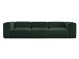 3er Sofa BOBOCHIC ZEPHYR Stoff mit Textur grün