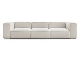 3er Sofa BOBOCHIC ZEPHYR Stoff mit Textur beige