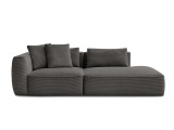 3er Sofa BOBOCHIC LEOPOLD Cord-Stoff taupe