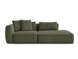 3er Sofa BOBOCHIC LEOPOLD Cord-Stoff hellgrün