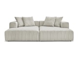 Sofa BOBOCHIC NINA Cord-Stoff hellgrau