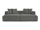 Sofa BOBOCHIC NINA Cord-Stoff dunkelgrau