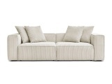 3er Sofa BOBOCHIC NINA Cord-Stoff beige