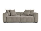 3er Sofa BOBOCHIC NINA Cord-Stoff taupe