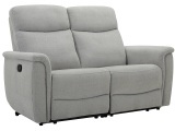 2er Sofa WONDER Stoff grau
