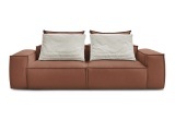 3er Sofa BOBOCHIC BOHEME Synthetisches Leder dunkelbraun